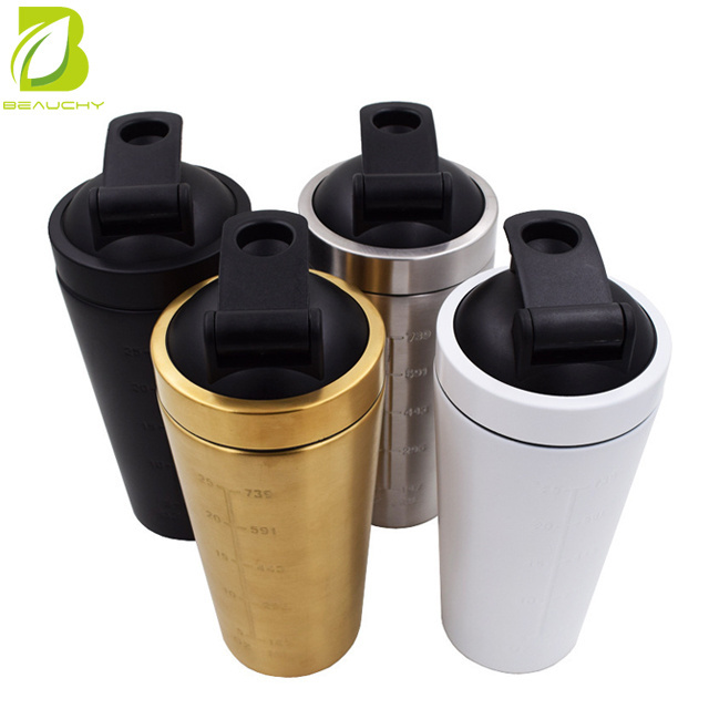 750ml 304 stainless steel shaker bottle wholesale bpa free custom logo protein shaker bottles