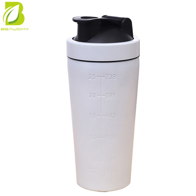 750ml 304 stainless steel shaker bottle wholesale bpa free custom logo protein shaker bottles