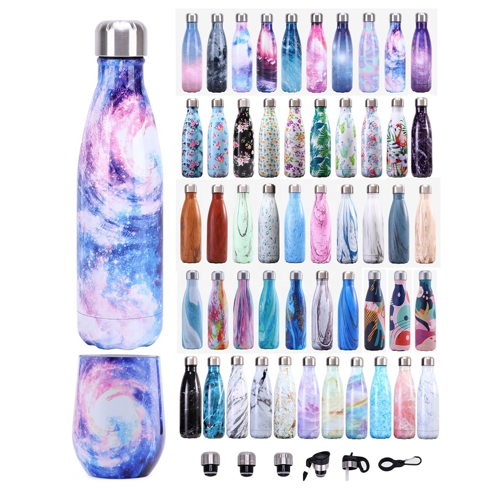 Christmas's Day gifts 350ml 500ML 750ml Wholesale Double Wall Insulated Stainless Steel Vacuum Insulated Water Bottle Bluks