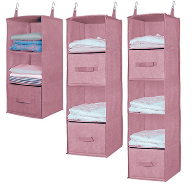 Hanging Closet Organizer and Storage Shelves Wardrobe Clothes Organizer for Closet