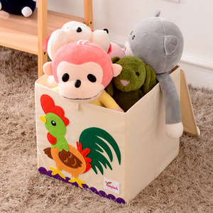 Large Cartoon Kids Toy Storage clothes packaging  foldable other storage boxes & bins with Flip-Top Lid