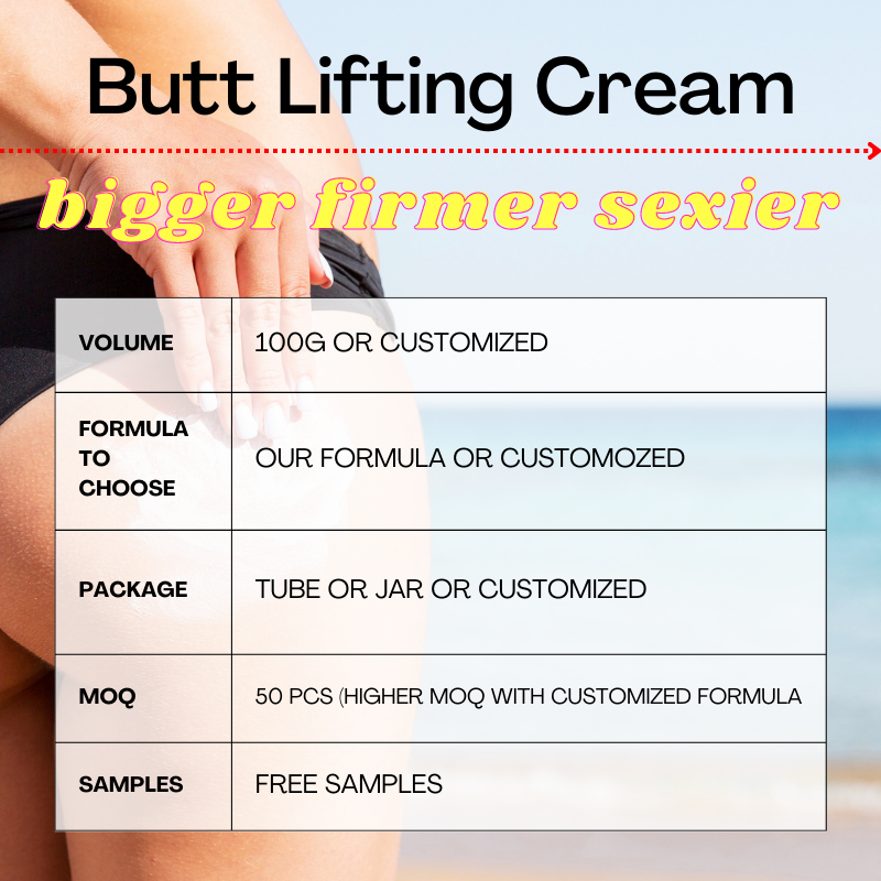 private label herbal organic firming lifting buttock hip up big butt enhancement cream