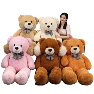 Cheap big Large size 80-200cm teddy bear plush toy Factory teddy bear Giant Kids Birthday Christmas Gifts Unstuffed Bear Skin