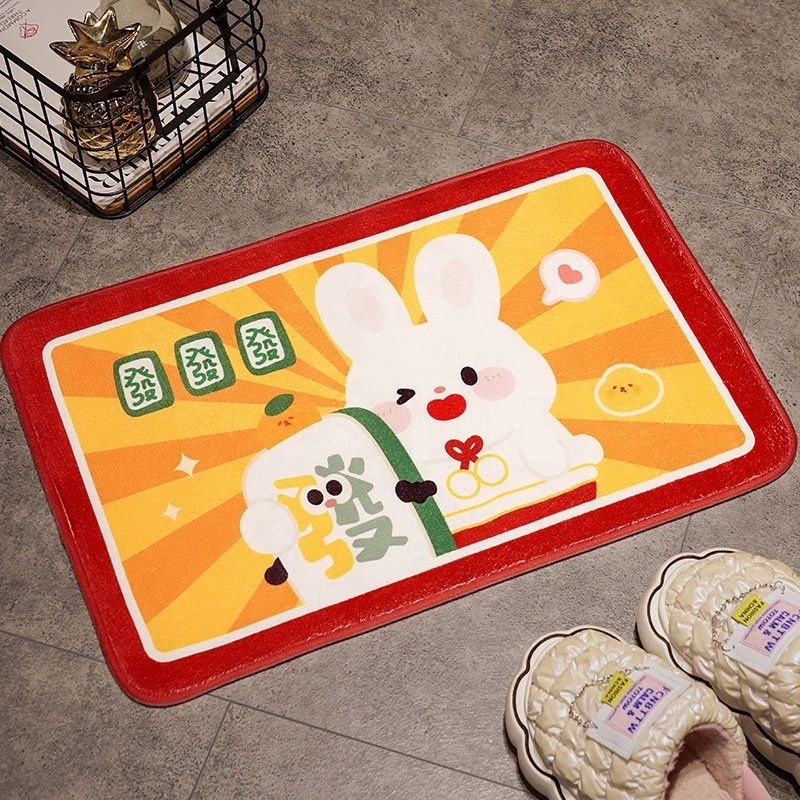 Wholesale high quality plush stuffed unusual doormats large indoor door mats home absorb custom printed office entrance