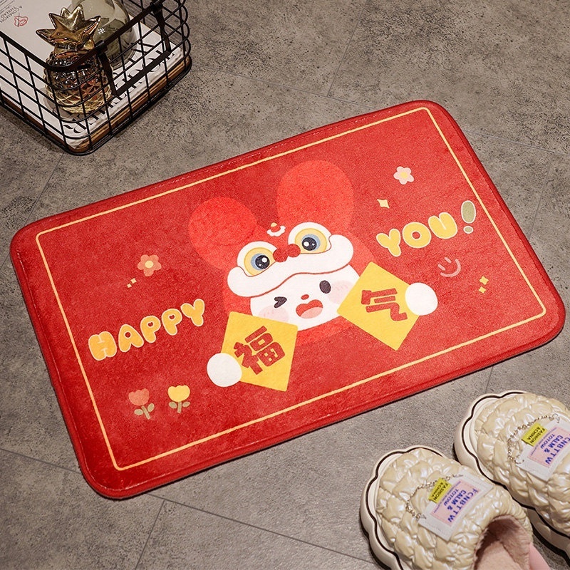 Wholesale high quality plush stuffed unusual doormats large indoor door mats home absorb custom printed office entrance