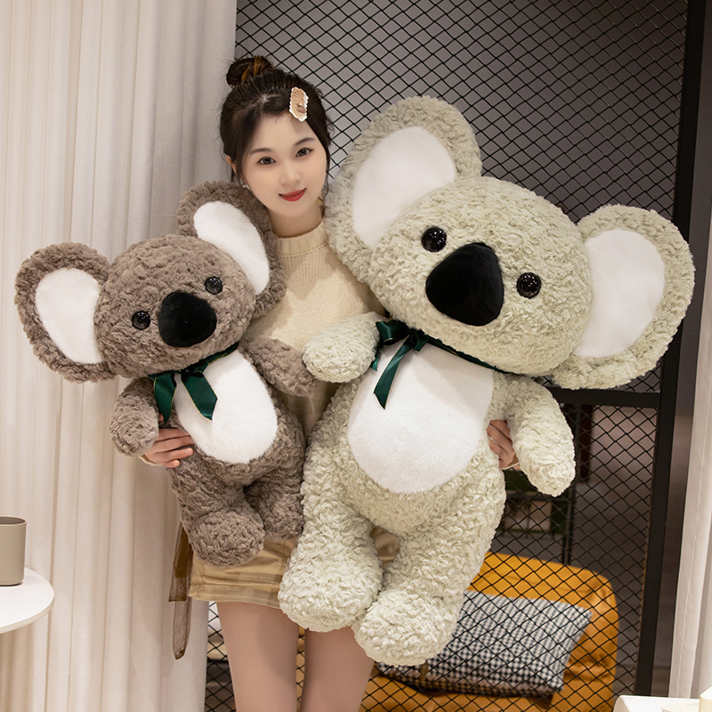 Wholesale Cute Plush Koala With Bow Stuffed Animal Plush Doll Soft Toy Customized Design Event Gift Store for Kids