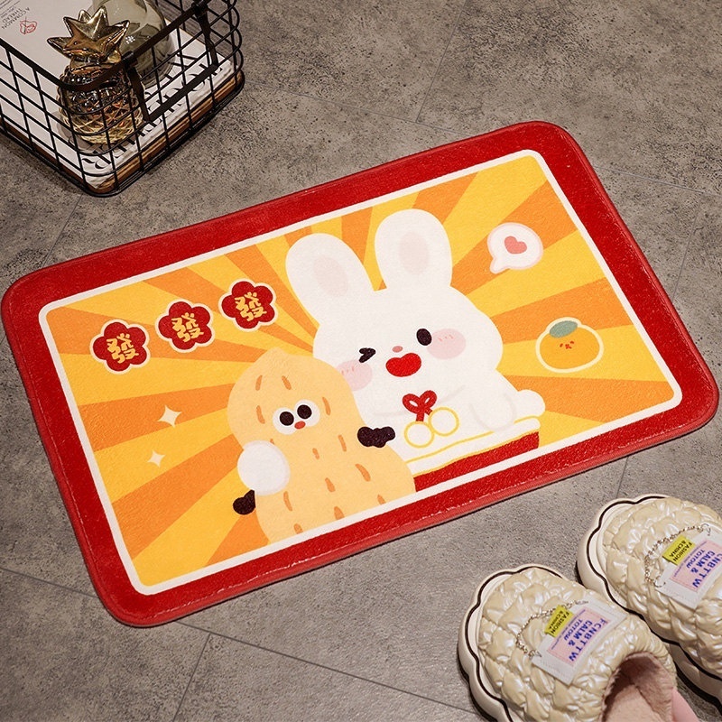 Wholesale high quality plush stuffed unusual doormats large indoor door mats home absorb custom printed office entrance