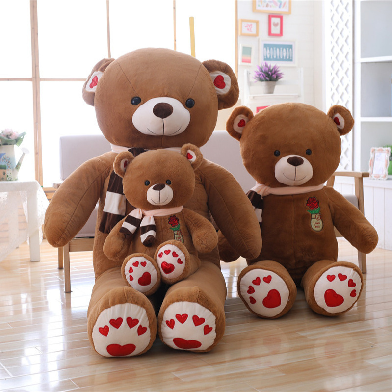 Teddy Bear Plush Toy with Back Zipper Bear Stuffed Huge Big Teddy Bear Plush Toy