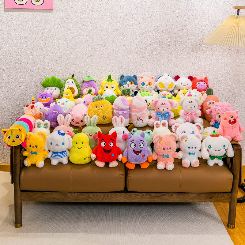 20cm Wholesale cheap super soft cute funny claw crane machine plush stuffed animal toys for claw machine