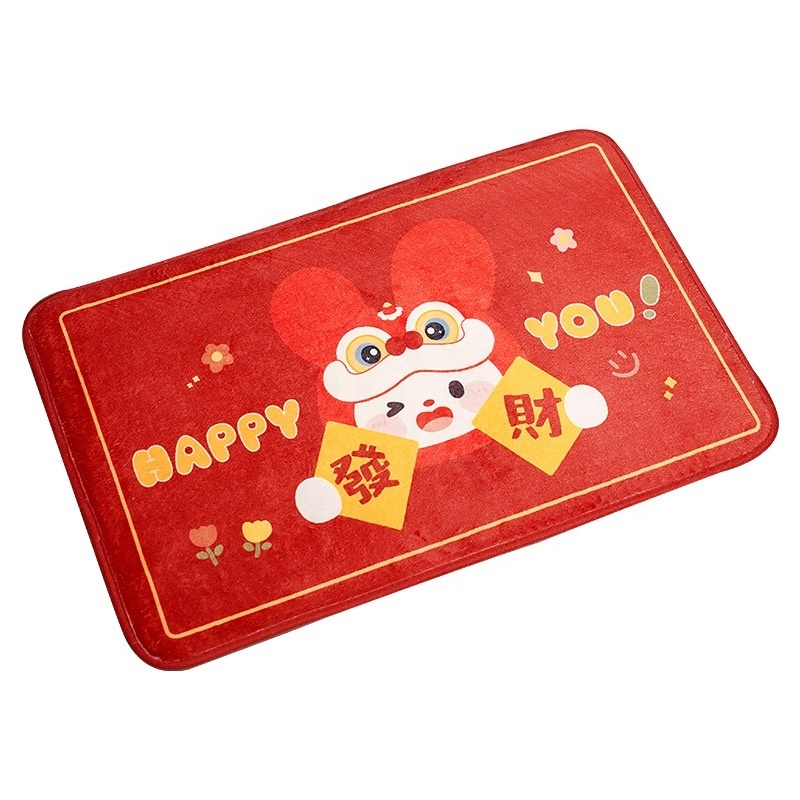 Wholesale high quality plush stuffed unusual doormats large indoor door mats home absorb custom printed office entrance