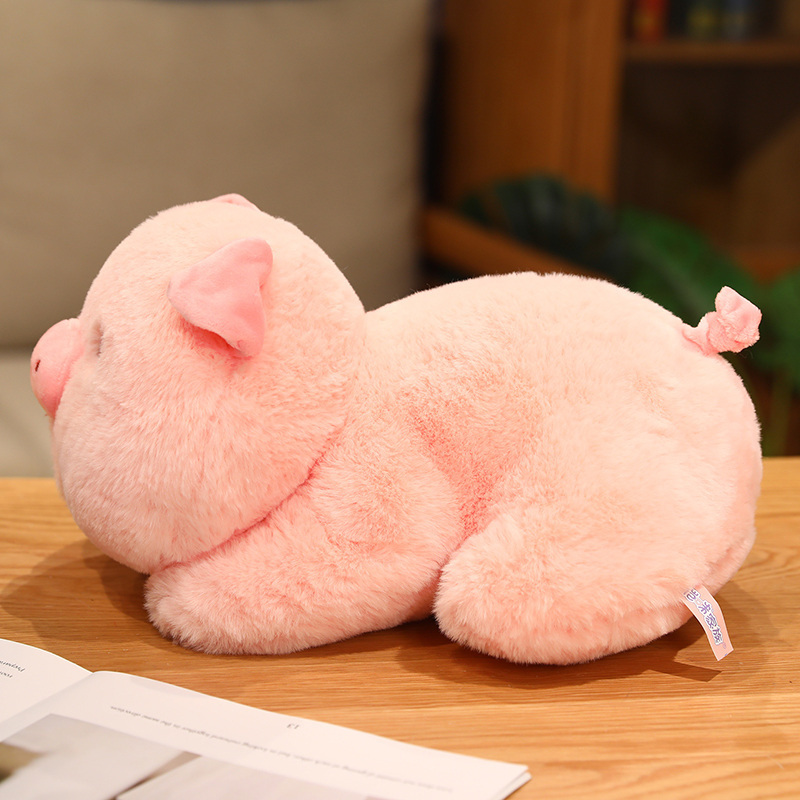 2024 Custom cute things pink pig dolls stuffed animals toys plush sleeping pillows soft pig promotional gifts