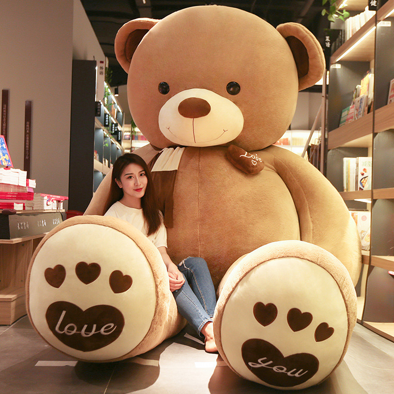 Big Size Teddy Bear Skin Doll Animal Soft Plush Toy Large Size Huge Giant Stuffed Big Teddy Bear Plush Toy Valentine Day Cute