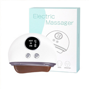 Rechargeable Face Lifting Scraping Device Led Light Therapy Body Guasha Tool  Electric Vibrating Bian Stone Gua Sha Massager