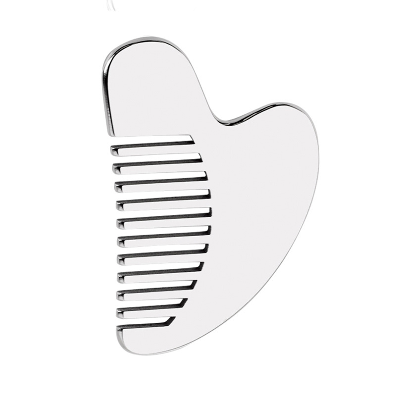 Facial Beauty Metal Guasha Board Body and Face Scraping Massage Tool Stainless Steel Gua Sha