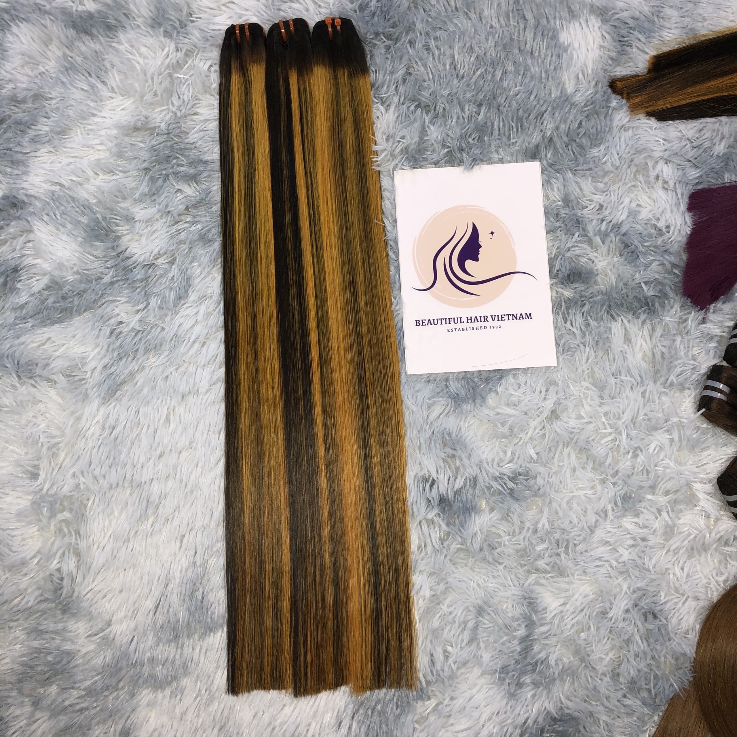 Wholesale Price Bonestraight No-Shedding High Quality Human Hair Extensions, Human Hair Extensions, Piano Color Hair For Women