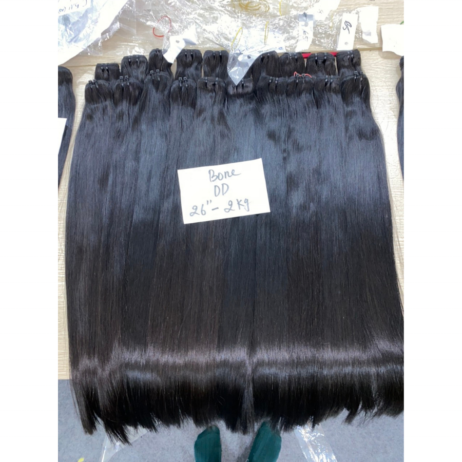 The Cheapest Price Raw Vietnamese Beautiful Bone Straight Hair Extensions Wigs Human Hair Lace Front, Indian Hair, Peruvian Hair