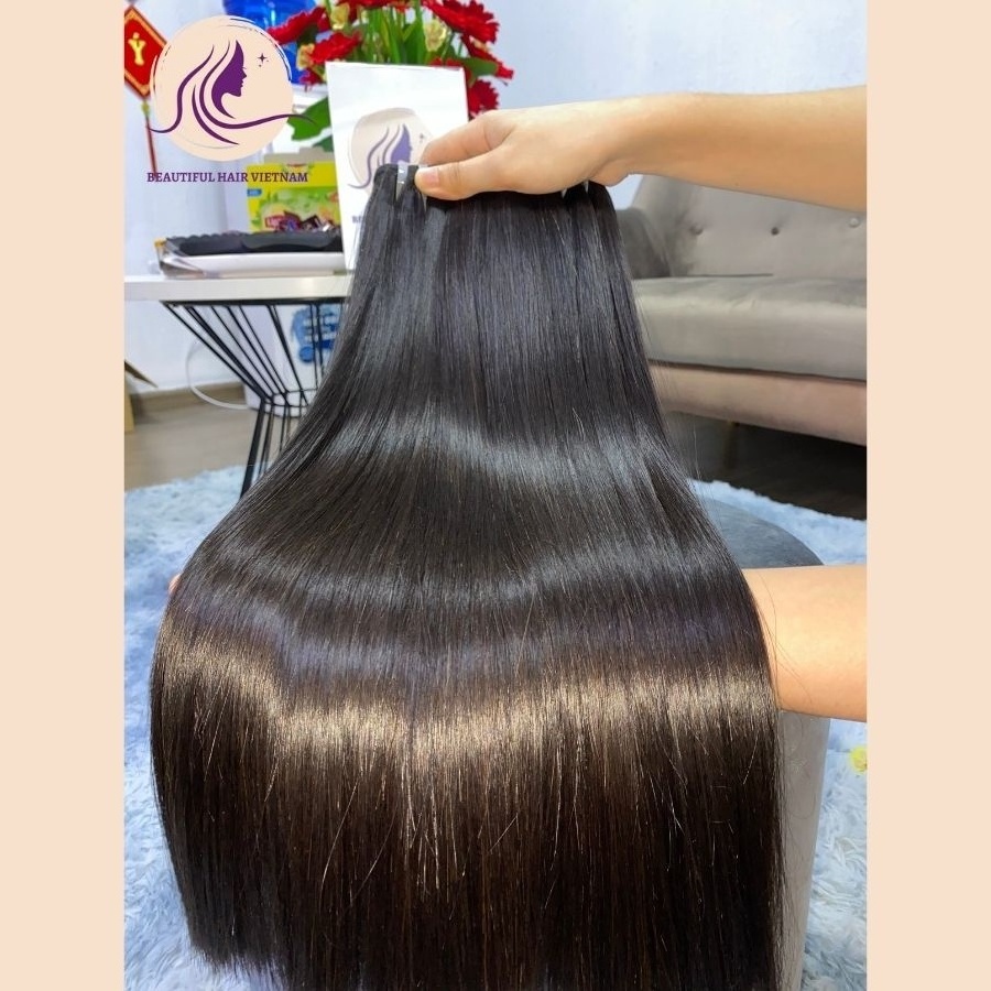 Super Soft Texture Bone Straight Silky Vietnam Hair Best For 2022 No Tangling Human Hair Wigs, Hair Extensions, Lace Front Wigs