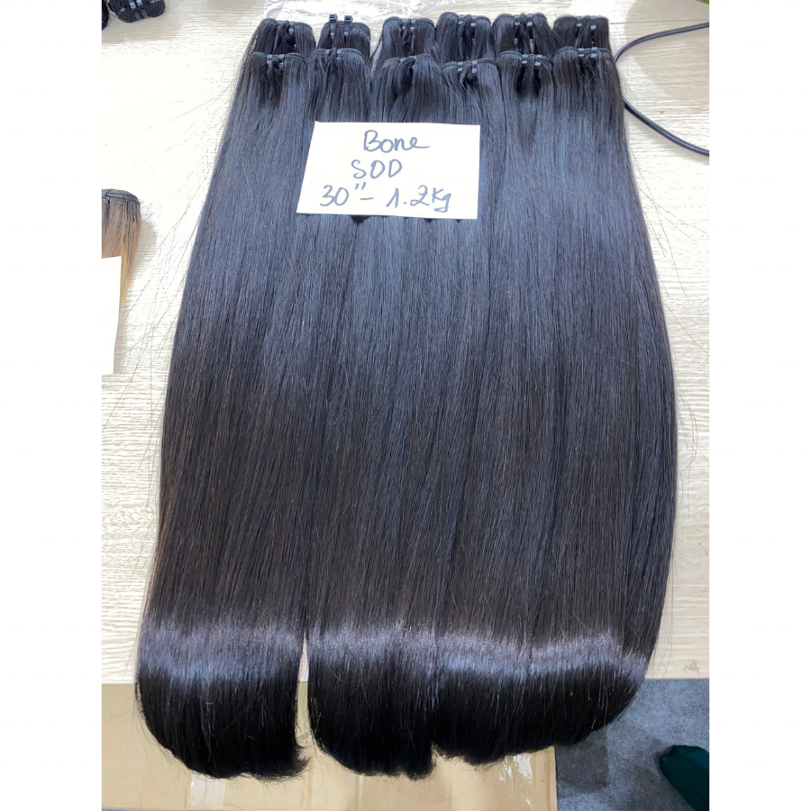 Super Soft Texture Bone Straight Silky Vietnam Hair Best For 2022 No Tangling Human Hair Wigs, Hair Extensions, Lace Front Wigs