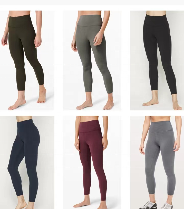 Lulu Lemon 80 Nylon 20 Spandex Material Yoga Fitness Leggings Compressed Fitting Fabric BestSuppliers