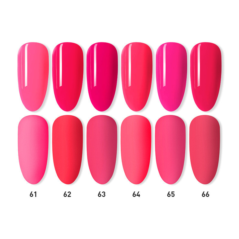 Beautilux For Promotion Hot Sale Asian Macaron Hot Pink Professional Nail Polish Set 12 Color Uv Gel Polish Set