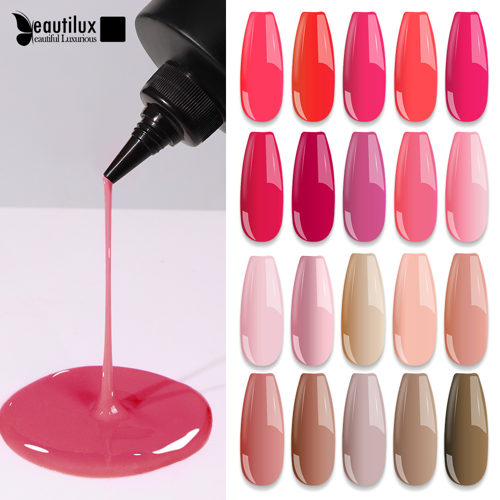 Beautilux For Promotion Hot Sale Asian Macaron Hot Pink Professional Nail Polish Set 12 Color Uv Gel Polish Set