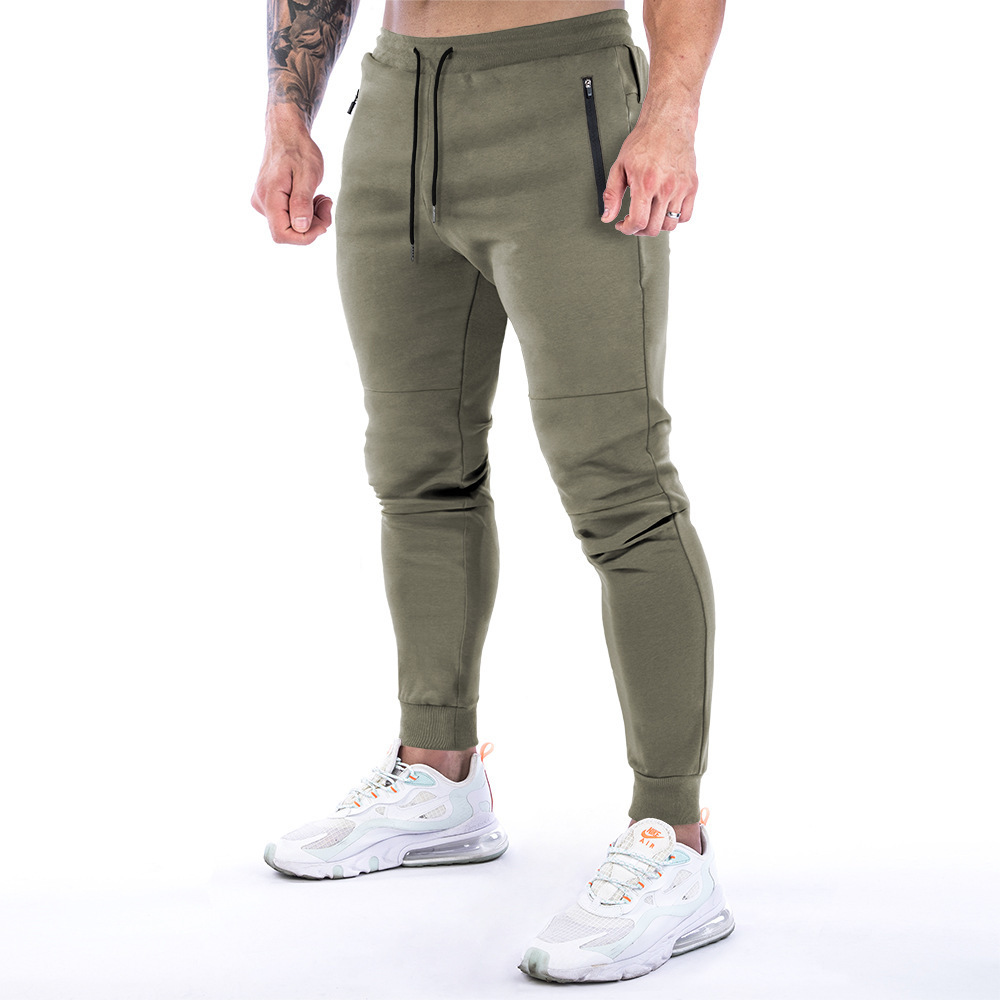 Wholesale Track Pants Sweatpants Male Mens Gym Joggers Pants With Towel Hanging