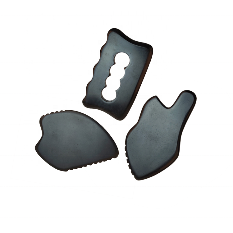 Black Bian Stone Guasha Therapy Gua Sha Scraping Board Tools For Essential Oil Use Massage