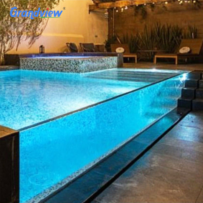 custom 20ft 40ft acrylic swimming pool outdoor container