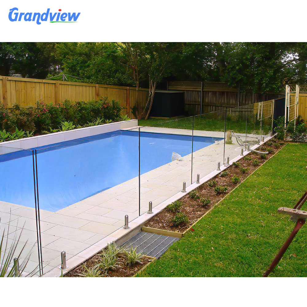 Construction Safety Barrier Tempered Laminated plexiGlass Fence For Pool