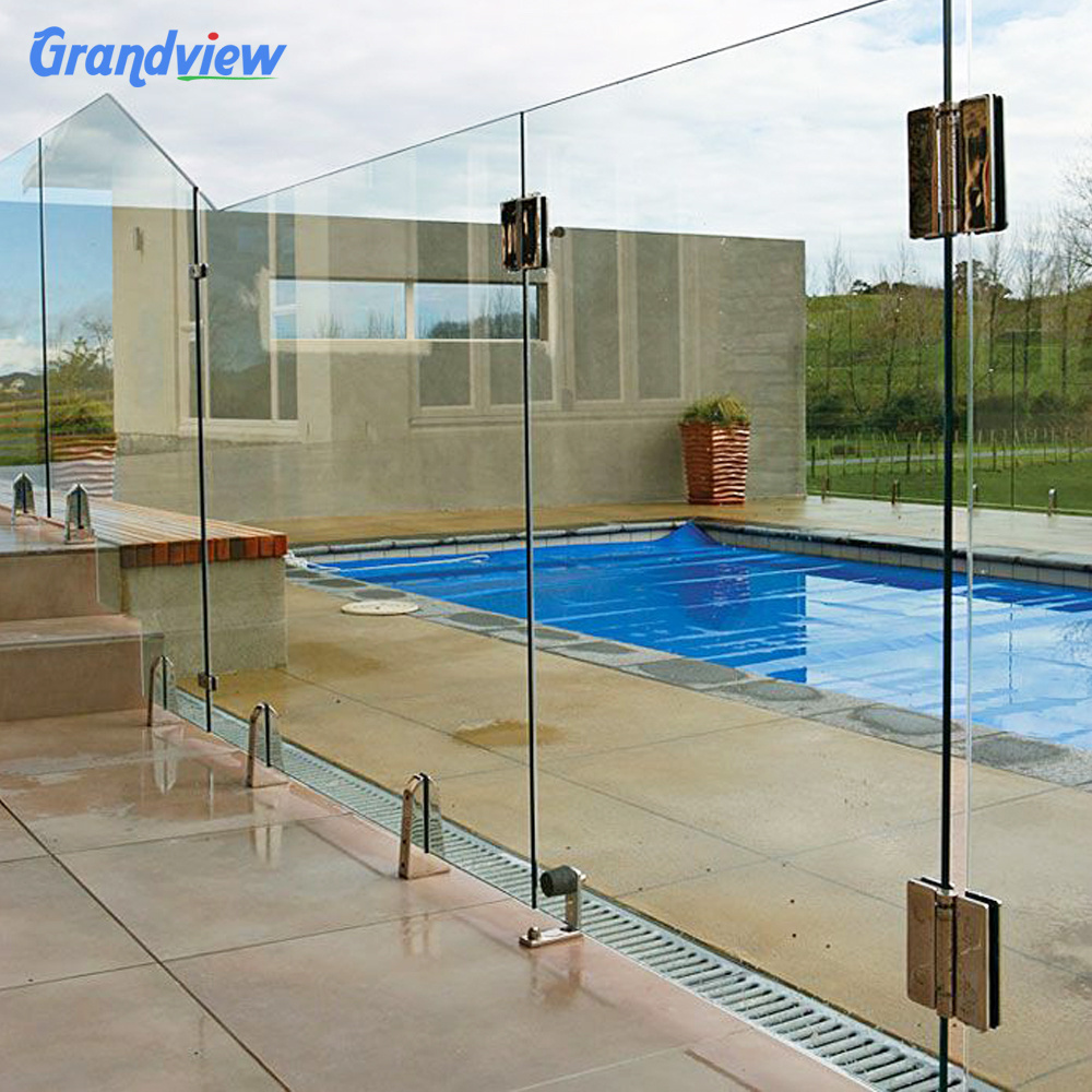 Construction Safety Barrier Tempered Laminated plexiGlass Fence For Pool