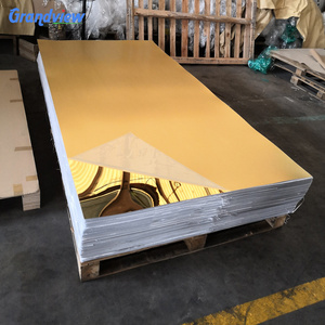 Guangzhou factory wholesale 1mm 2mm 3mm gold color pmma wall mirror decorative acrylic sheet /board/panel