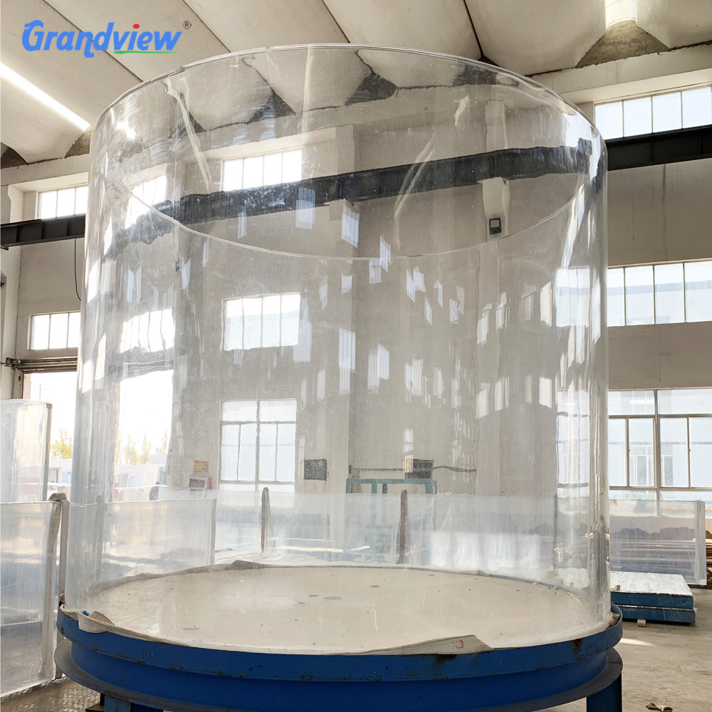 100cm Clear Round Aquarium Cylindrical Fish Tank Big Acrylic Aquarium Plastic Tanks for Fish Farming Aquariums & Accessories 5l