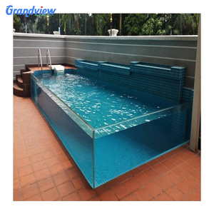 Fiberglass portable above ground acrylic swimming pool