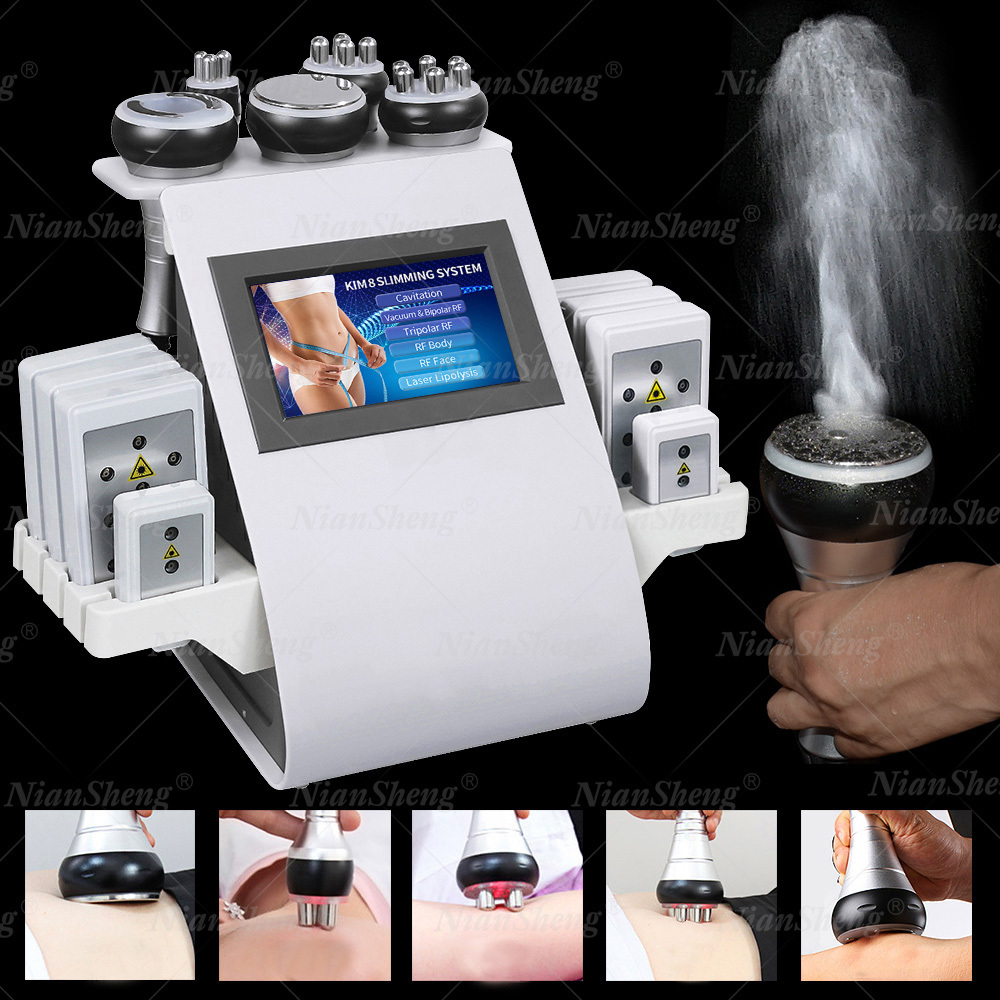 2021 newest Black Friday  lipo laser slimming cavitation rf 6 in 1 Rf Vacuum Ultrasound Ultrasonic Cavitation Slimming Machine