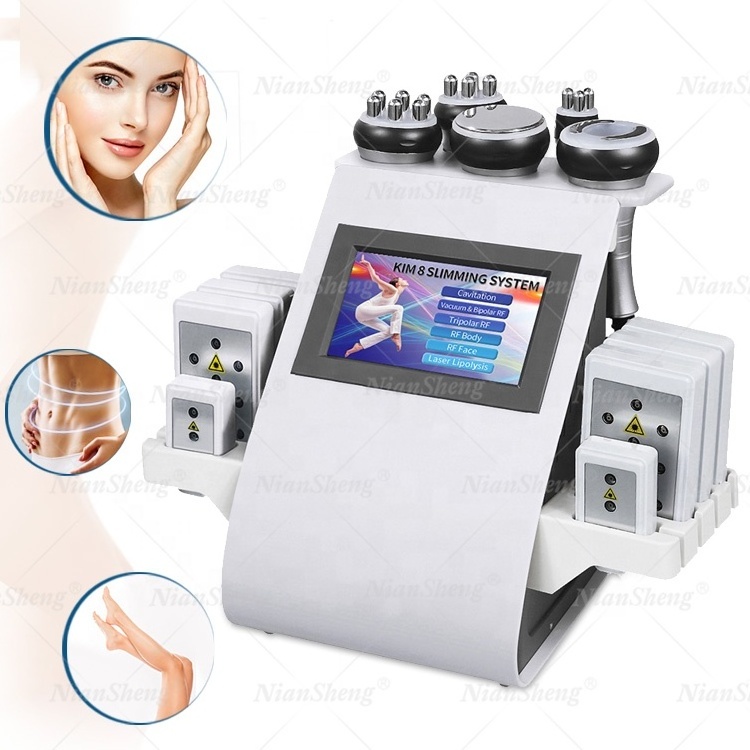 2021 newest Black Friday  lipo laser slimming cavitation rf 6 in 1 Rf Vacuum Ultrasound Ultrasonic Cavitation Slimming Machine