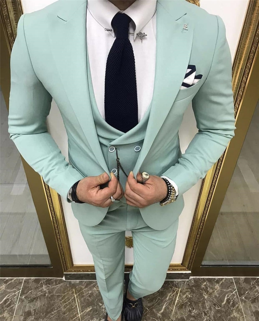 Wedding men suits  3 Pieces suit men Classy Latest Design Blazers One Button Suit costume hommes classic  Tuxedos Groom wear