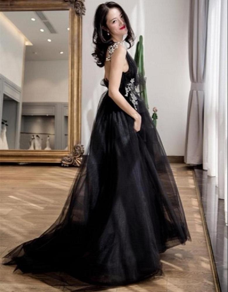 quinceanera dresses Long Backless vestidos de quinceanera 15 Black Evening Gown Western Gowns Party Dresses Vestidos De Fiesta