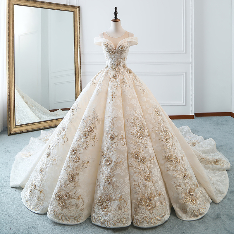 GS901 Princess Bride Wedding Dresses Wedding Dress Bridal Gowns 2023 Lace Sweet Ball Gown