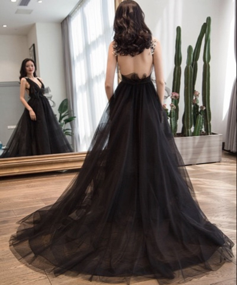 quinceanera dresses Long Backless vestidos de quinceanera 15 Black Evening Gown Western Gowns Party Dresses Vestidos De Fiesta