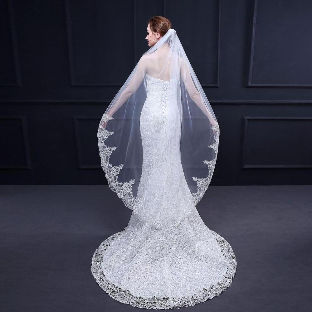 Factory Direct sales bridal veil European and American exquisite car bone lace ruffled short  hair comb wedding accessories