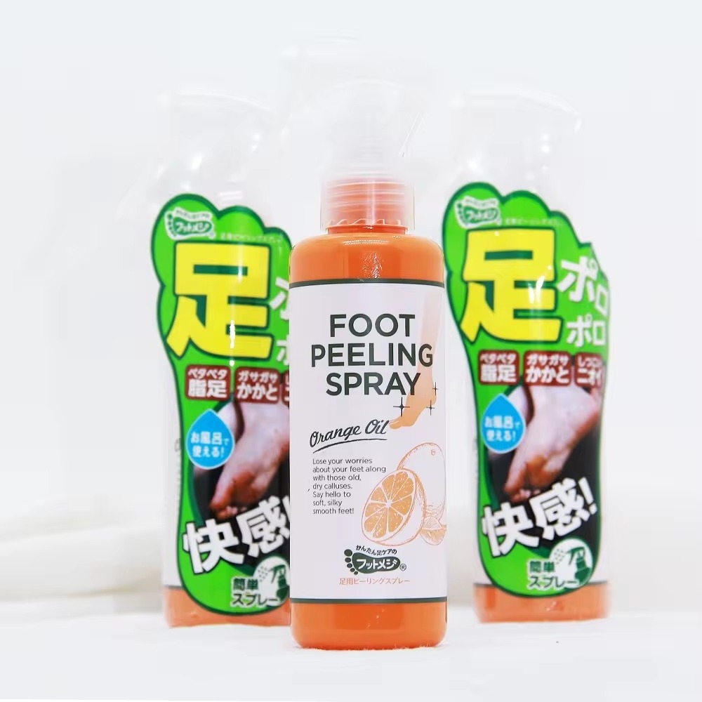 Instant Remove Dead Skin Foot Moisturizing Hydrating Nourish Peel Orange Oil Antifungal Foot Peeling Spray 110ML