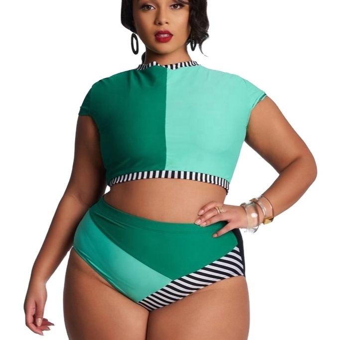 Factory Wholesale High Waist One Piece Tank Swimsuit Sexy Bikini Women Plus Size Swimwear