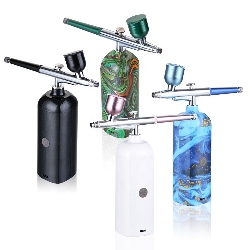 New Portable Rechargeable Cordless tattoo paint makeup nail Spray Gun Pen Air Brush aerografo Airbrush Kit