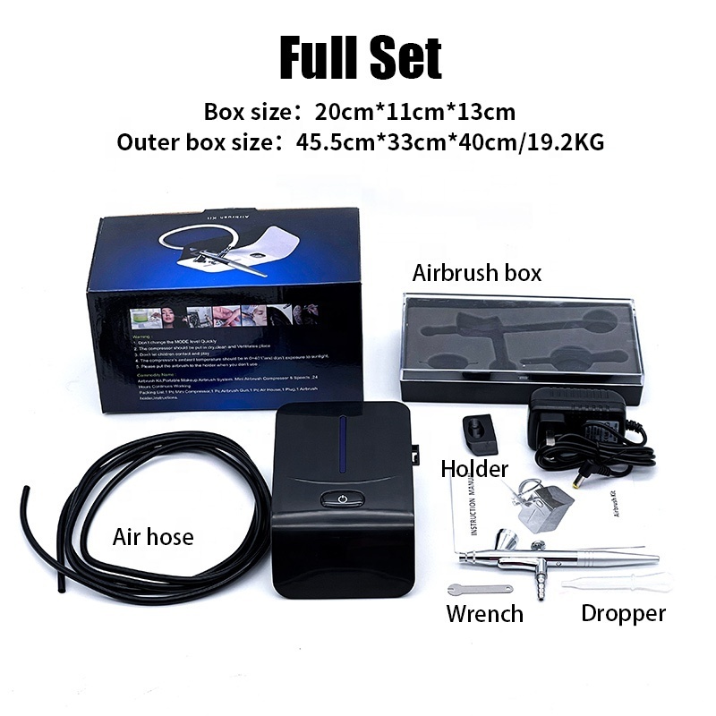 Airbrush Set - Mini Compressor Kit for Making up Painting (BDA69100)