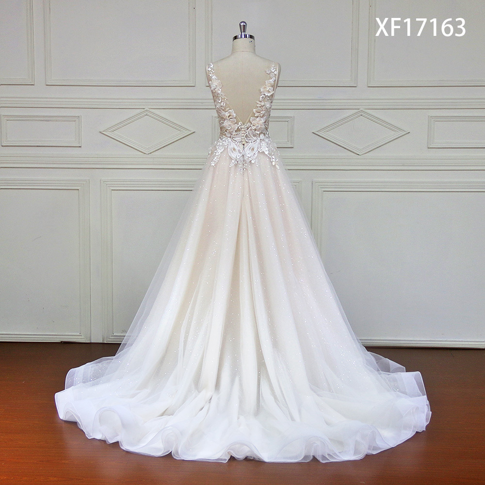 Luxury Crystal Wedding Dresses china Turkey Istanbul Guangzhou Manufacturer Long Tail Ball Gown Wedding Dress For Women