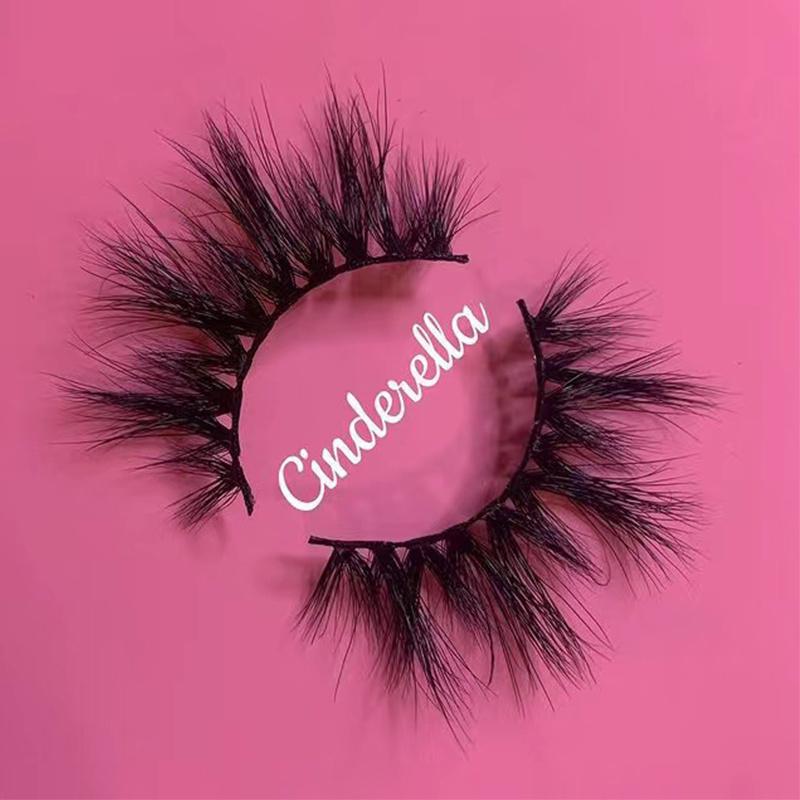 Wholesale lashes strip lashes fluffy 25mm mink eyelash 100% 3d mink eyelashes vendor 3d mink lashes