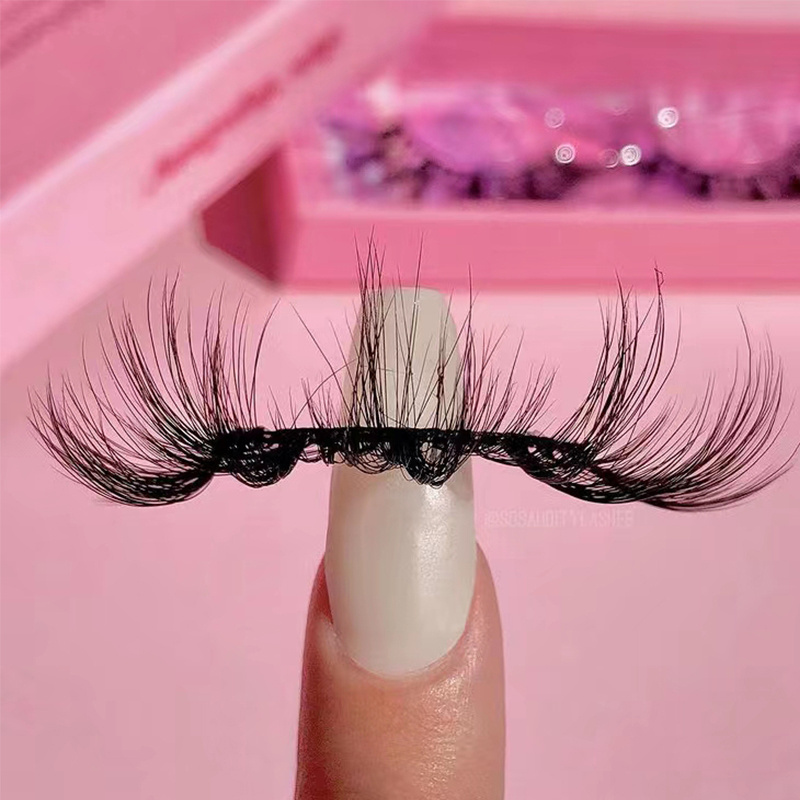 Wholesale lashes strip lashes fluffy 25mm mink eyelash 100% 3d mink eyelashes vendor 3d mink lashes