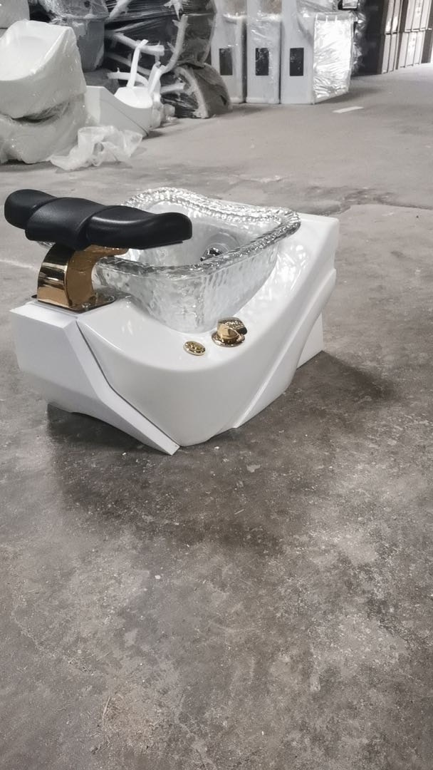 New style Glass fiber foot tub without pipe jet massage footbath durable portable pedicure basin