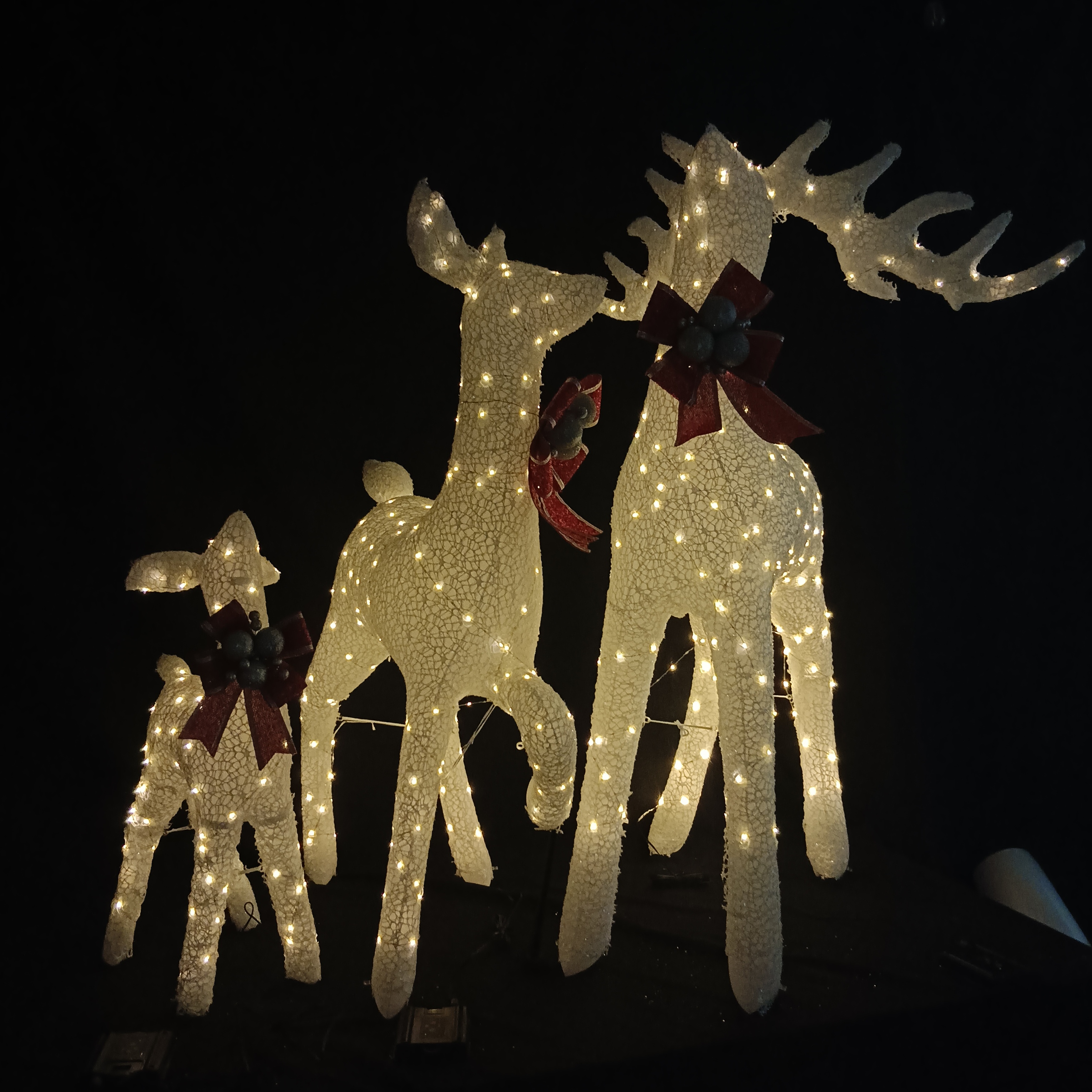 Three size combination Christmas Day decoration reindeer and elk shaped lamp