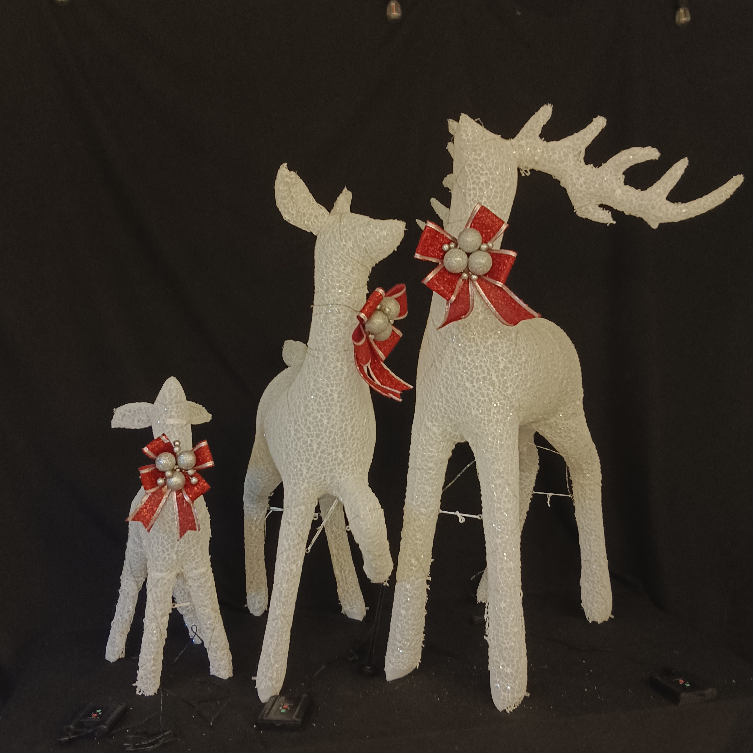 Three size combination Christmas Day decoration reindeer and elk shaped lamp